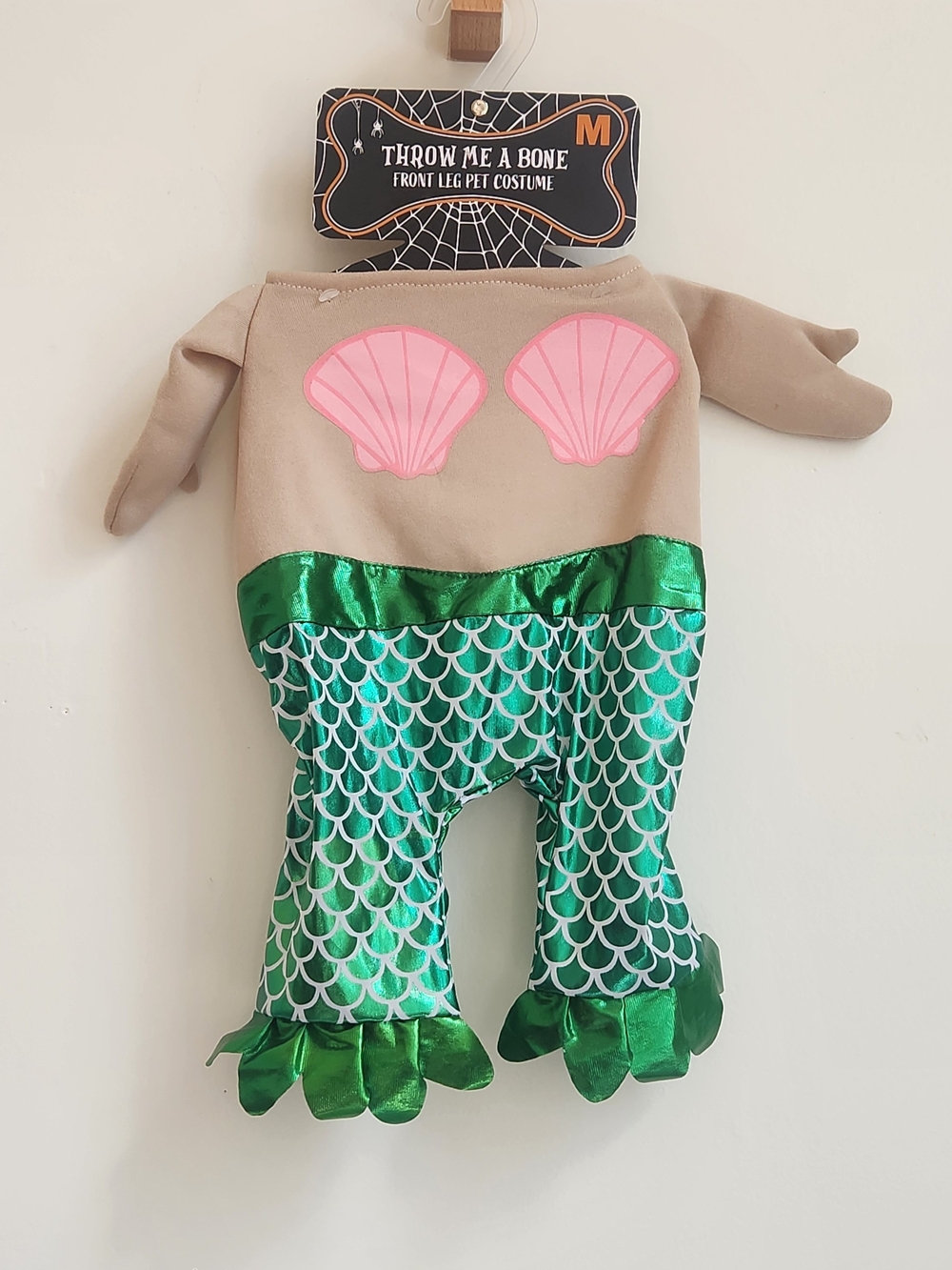 Throw Me A Bone Dog Halloween Costume Size M Mermaid Outfit